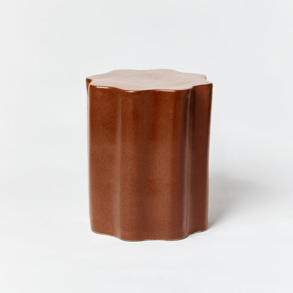 BONNIE & NEIL | WAVE SIDE TABLE | SPECKLE CHOCOLATE