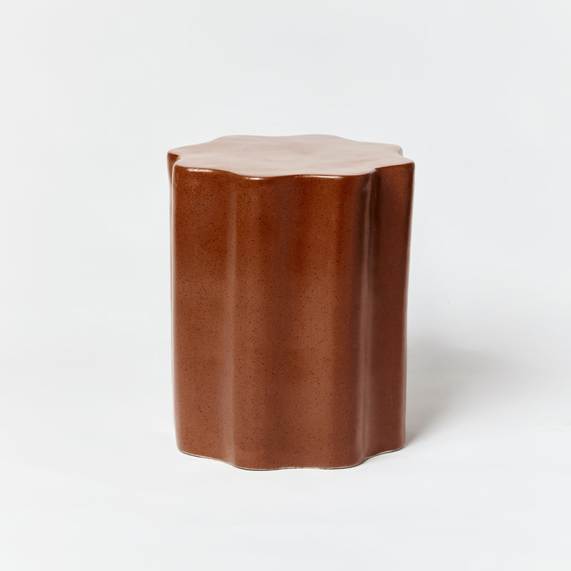 BONNIE & NEIL | WAVE SIDE TABLE | SPECKLE CHOCOLATE