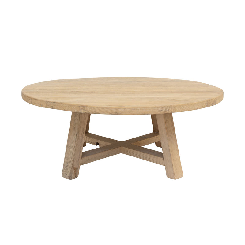 ELM TIMBER ROUND COFFEE TABLE