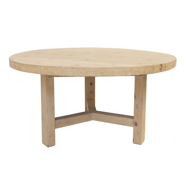 ELM TIMBER ROUND DINING TABLE