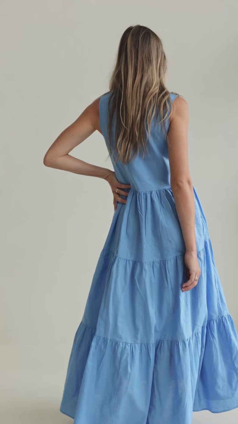 FEMME | CHLOE DRESS - BLUE