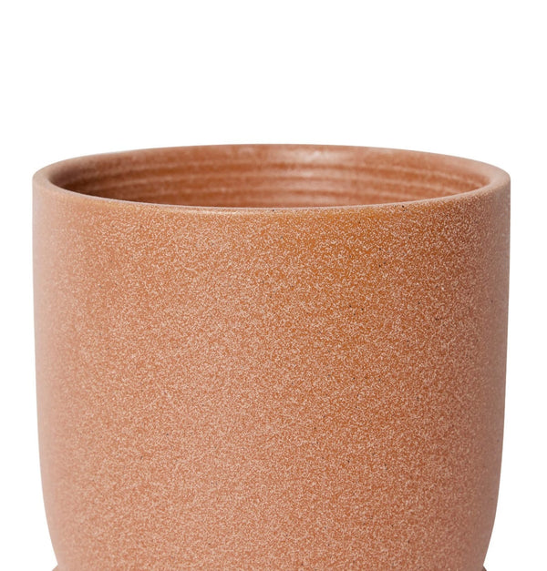 ALLERGRA POT WITH SAUCER | TERRACOTTA