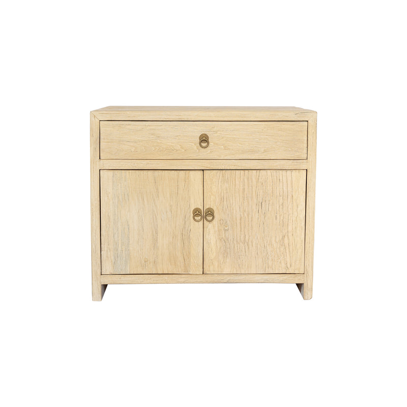 ELM TIMBER BEDSIDE TABLE