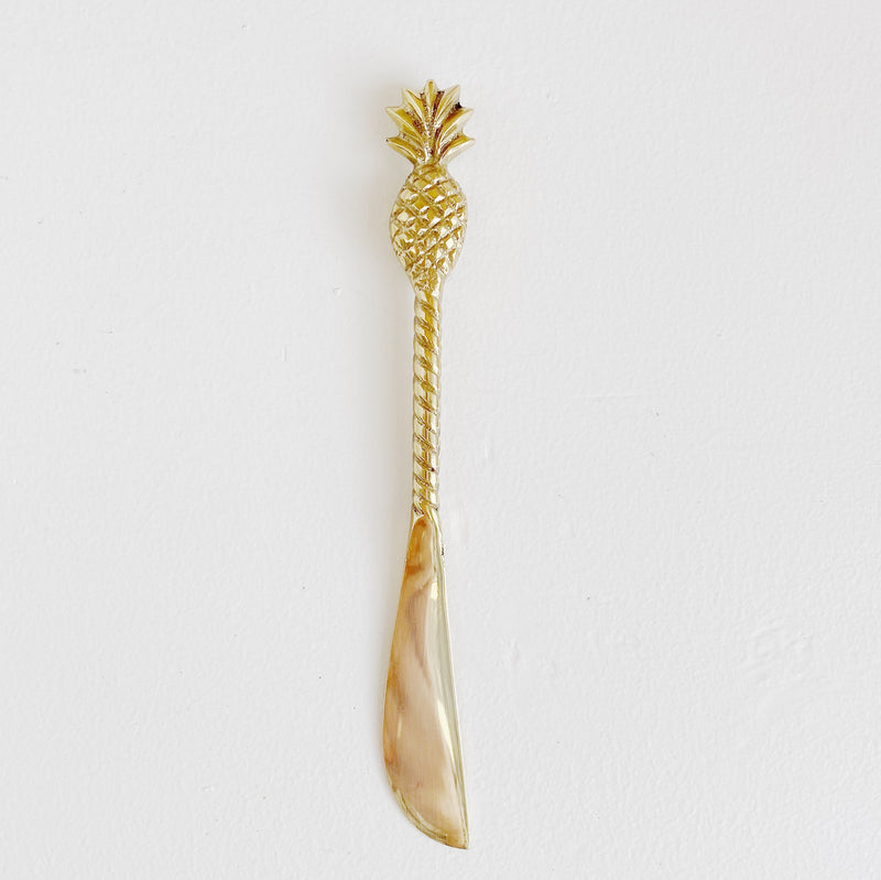 BRASS CHEESE KNIFE | PINEAPPLE