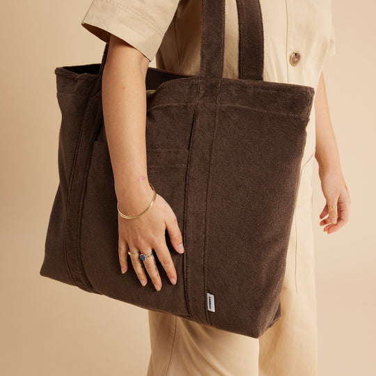 HOMMEY | TERRY BEACH BAG | COCOA