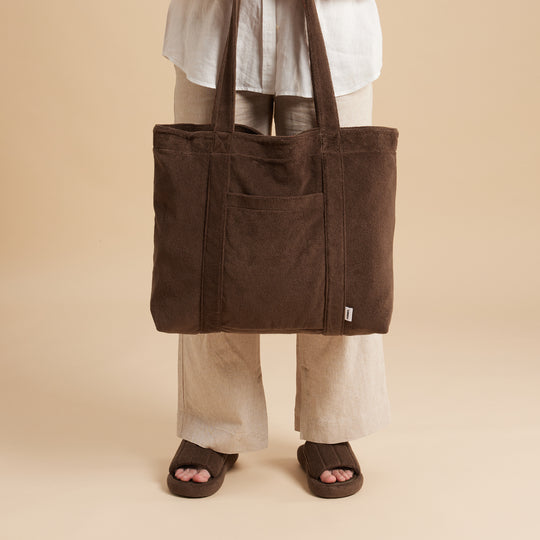 HOMMEY | TERRY BEACH BAG | COCOA