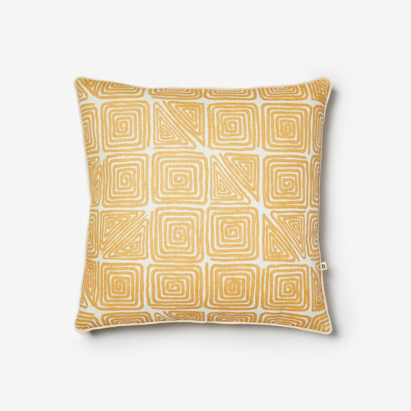 BONNIE & NEIL | MAZE MUSTARD CUSHION 50CM