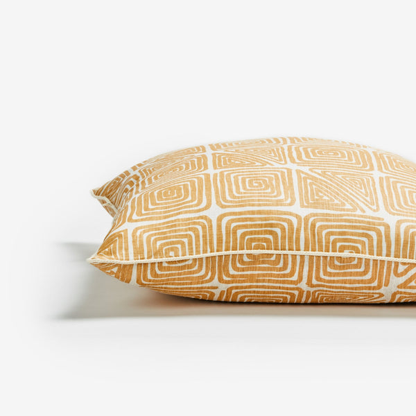 BONNIE & NEIL | MAZE MUSTARD CUSHION 50CM