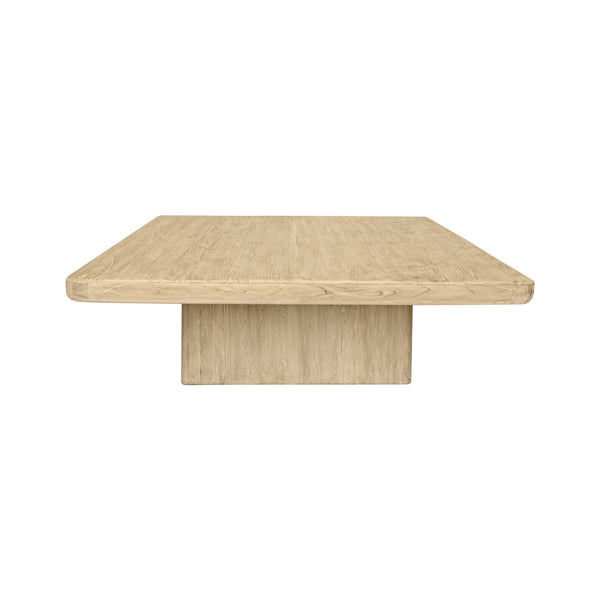 BIJU ELM TIMBER SQUARE COFFEE TABLE