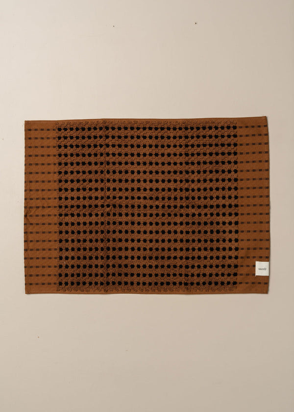 SAARDE | CHICKPEA BATHMAT | CHOCOLATE BLACK