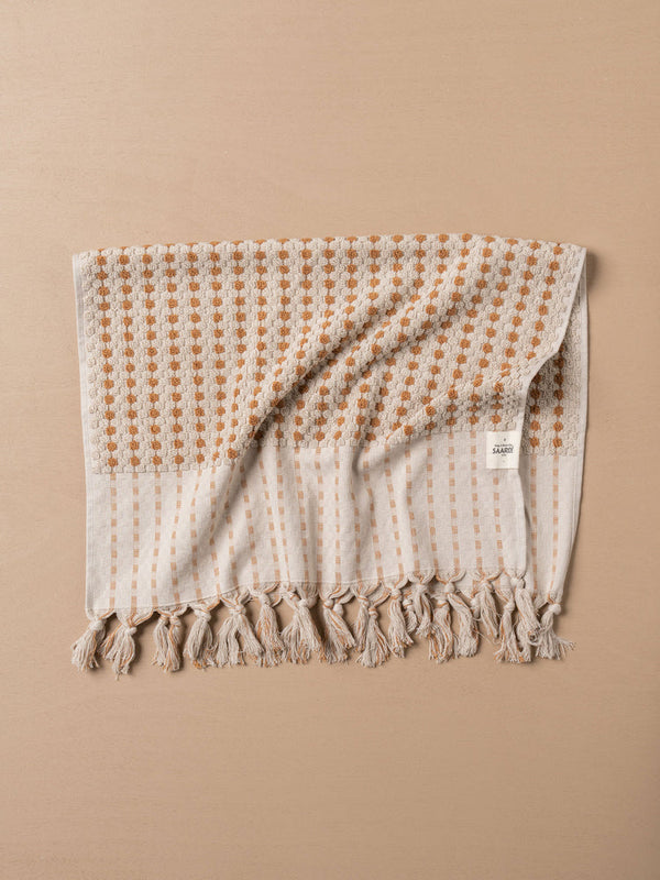 SAARDE | CHICKPEA BATH MAT | STONE TERRACOTTA