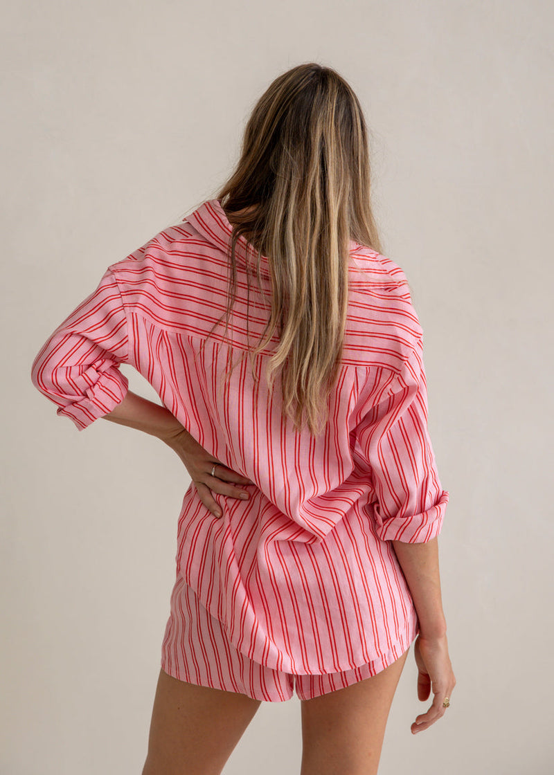 FEMME | APRIL SET - PINK & RED STRIPE
