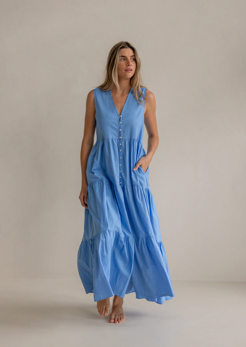 FEMME | CHLOE DRESS - BLUE
