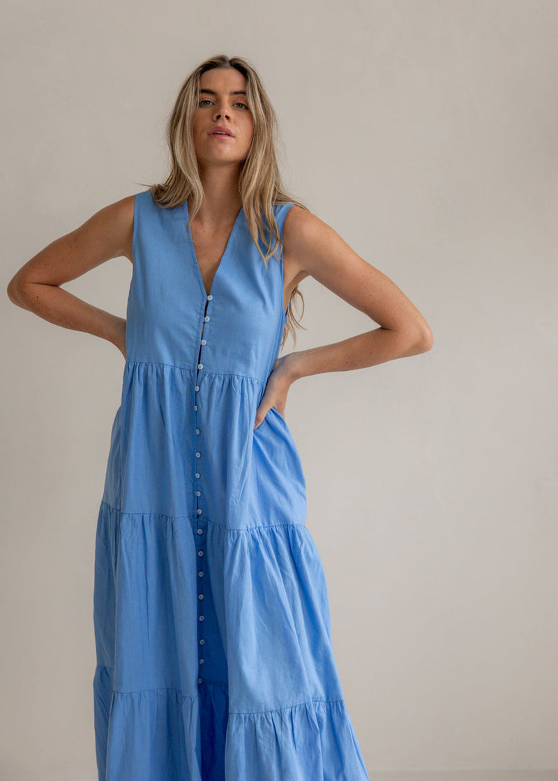 FEMME | CHLOE DRESS - BLUE