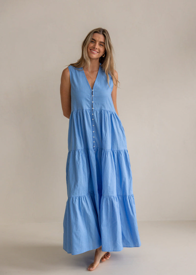 FEMME | CHLOE DRESS - BLUE