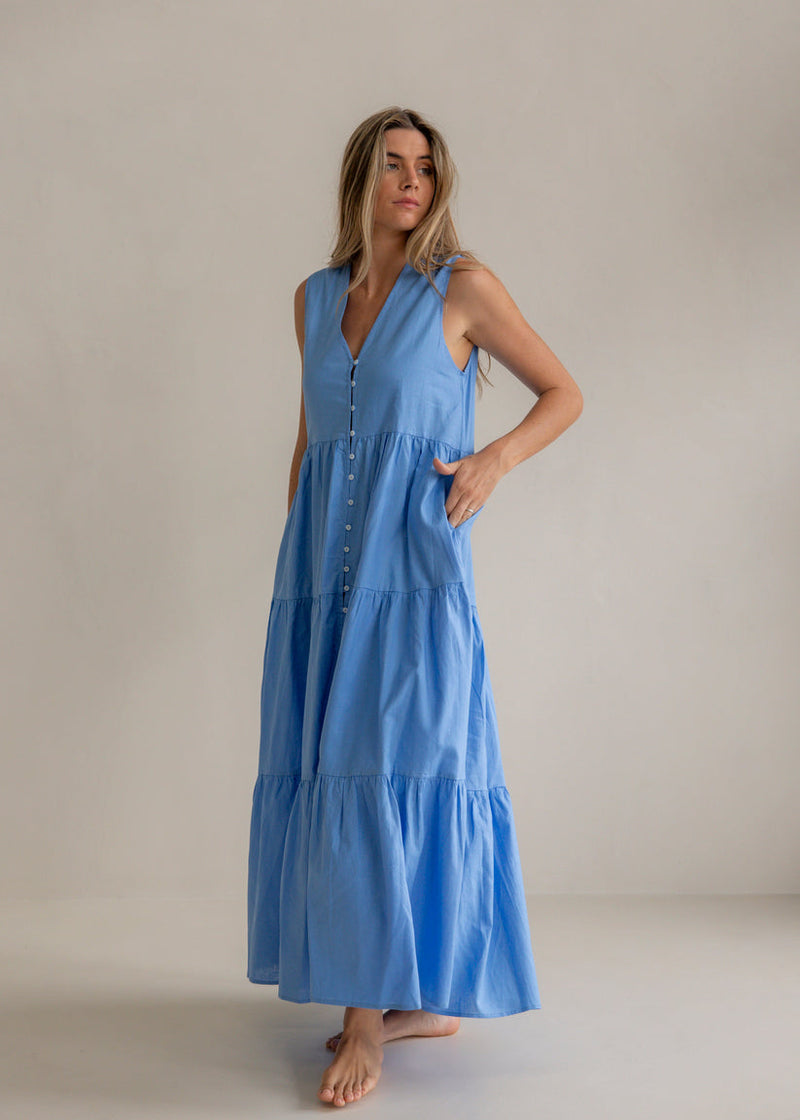 FEMME | CHLOE DRESS - BLUE