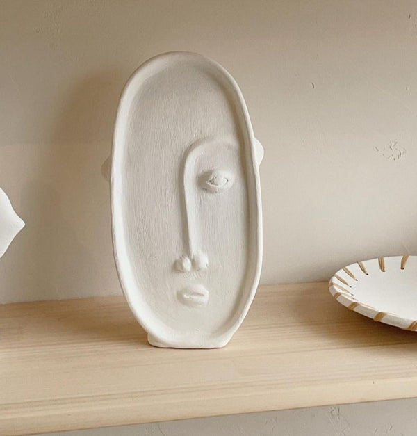 CLAY FACE PLATE - WHITE