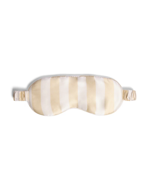 HOMMEY | SILK EYEMASK - BISCOTTI STRIPE