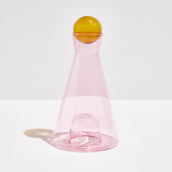 FAZEEK | VICE VERSA CARAFE - PINK & AMBER