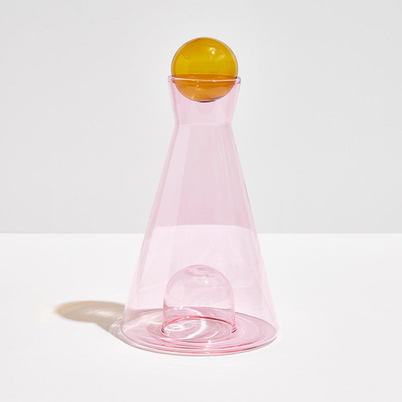 FAZEEK | VICE VERSA CARAFE - PINK & AMBER