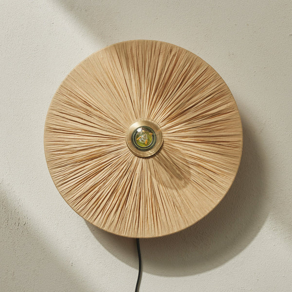 RAFFIA WALL SCONCE