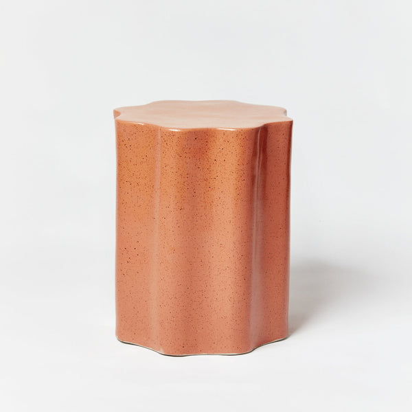BONNIE & NEIL | WAVE SIDE TABLE | SPECKLE CLAY