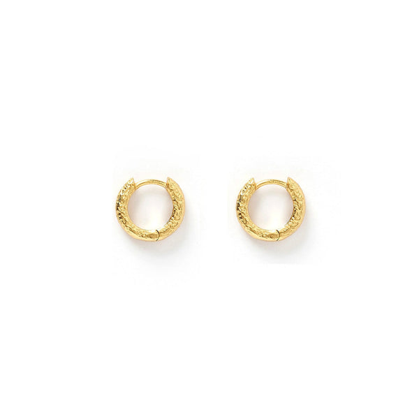 LUKA GOLD HUGGIE EARRINGS