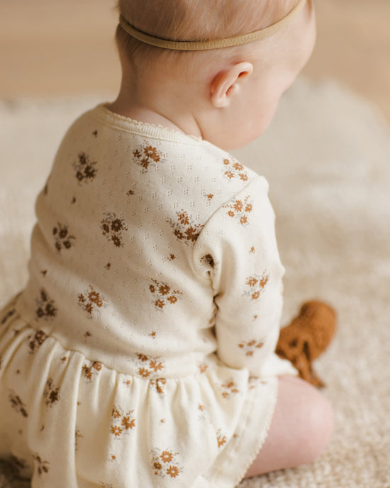 QUINCY MAE | POINTELLE SKIRTED BODYSUIT | AUTUMN FLORA