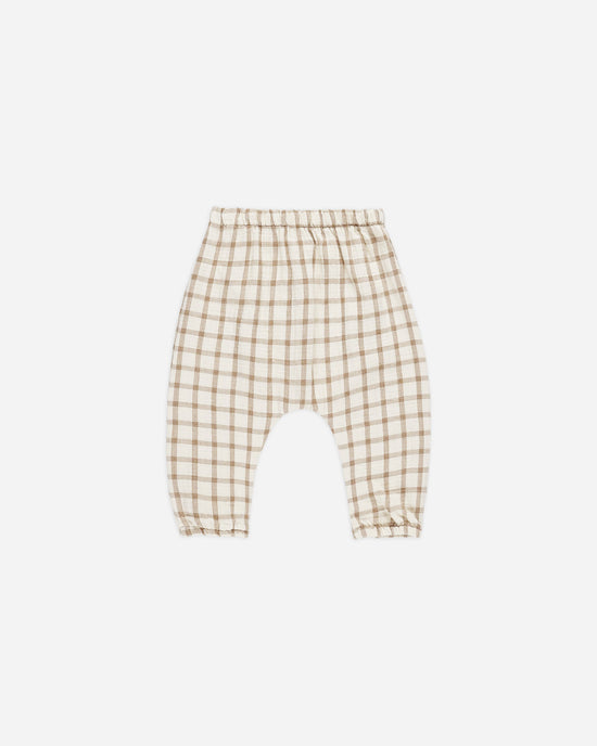 QUINCY MAE | WOVEN PANT | CINNAMON PLAID