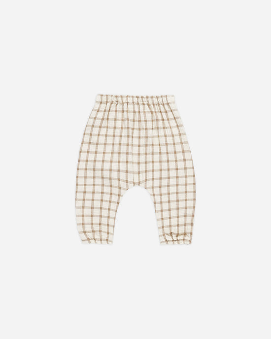 QUINCY MAE | WOVEN PANT | CINNAMON PLAID