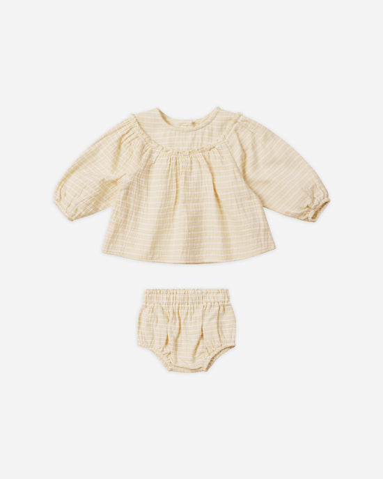 RYLEE + CRU | MIA TOP & BLOOMERS | LEMON STRIPE