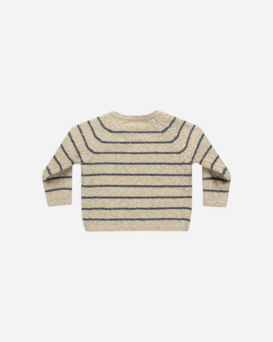 QUINCY MAE | ACE KNIT SWEATER | INDIGO STRIPE