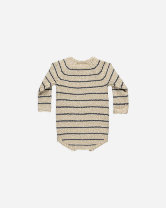 QUINCY MAE | RIGGENS ROMPER | INDIGO STRIPE