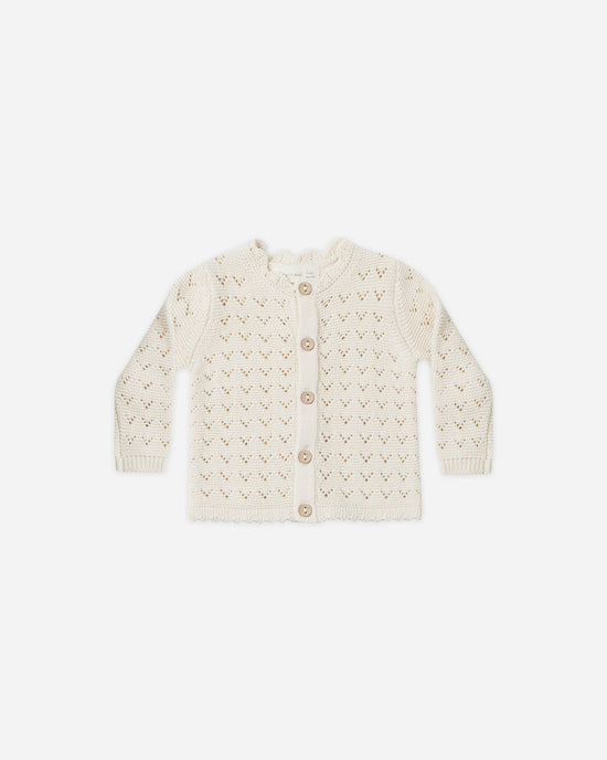 RYLEE + CRU | SCALLOPED CARDIGAN | NATURAL