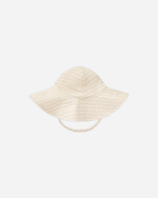 RYLEE + CRU | WOVEN SUN HAT | YELLOW STRIPE