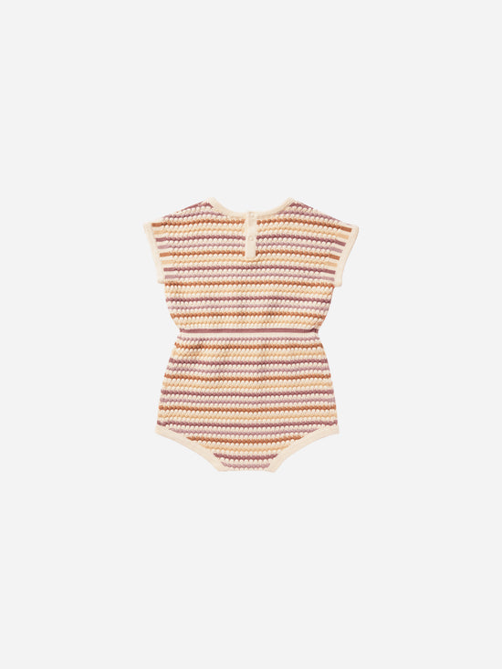 RYLEE + CRU | KAI ROMPER | HONEYCOMB STRIPE