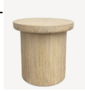 ELM SIDE TABLE | CYLINDER BASE