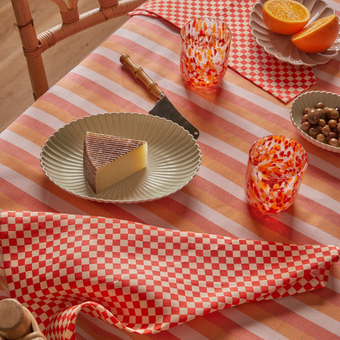 BONNIE & NEIL |TINY CHECKERS RED TEA TOWEL