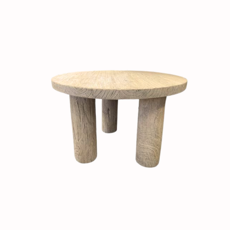 ESSIE ELM WOOD DINING TABLE - TRIO BASE