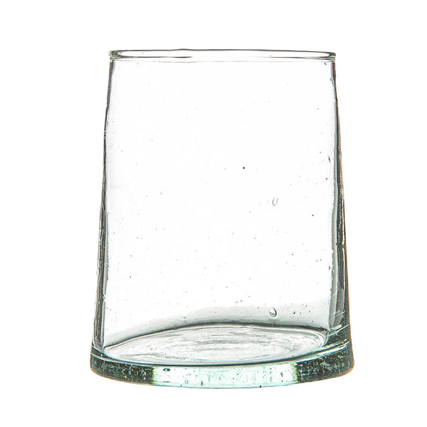 MERZOUGA RECYCLED TUMBLER GLASS | 260ML | CLEAR