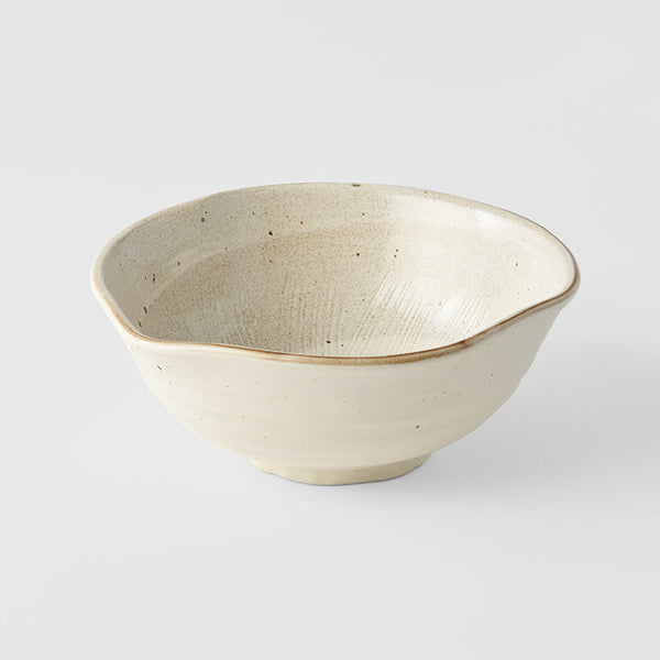 ORGANIC BOWL 18CM / SPIRAL SAND GLAZE