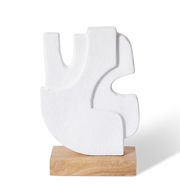 MUZAFFAR SCULPTURE |WHITE/NATURAL