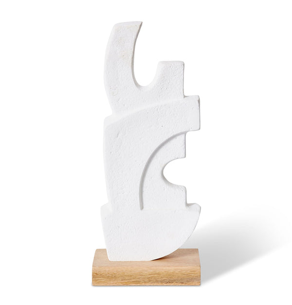 MUZAFFAR SCULPTURE | WHITE/NATURAL