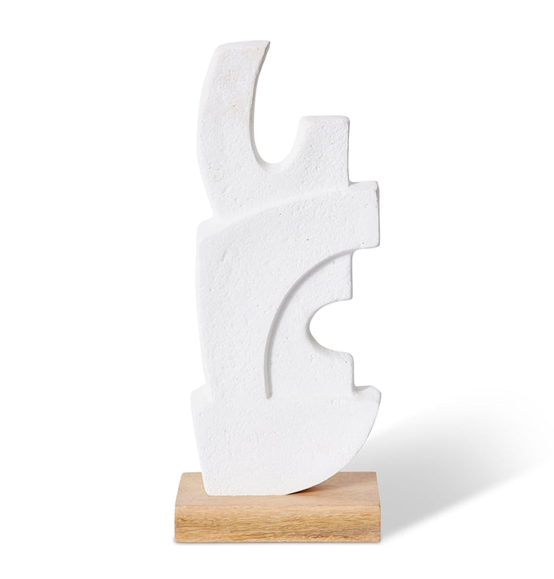 MUZAFFAR SCULPTURE | WHITE/NATURAL