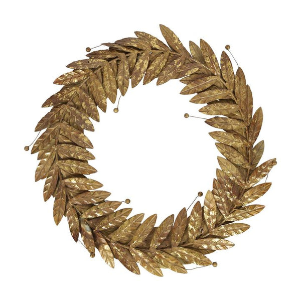 GILDED METAL WREATH