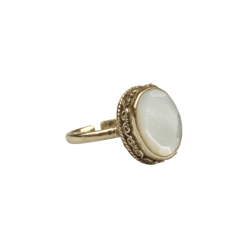À LA SANDEEP RING | MOTHER OF PEARL