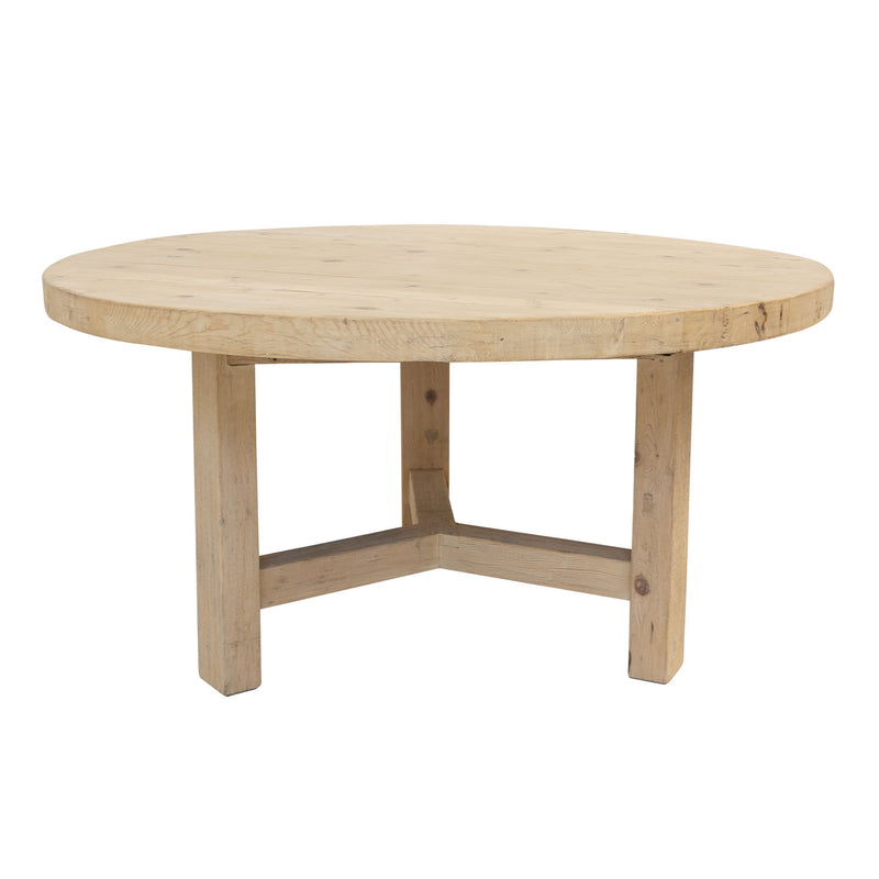 ELM WOOD DINING TABLE | ROUND