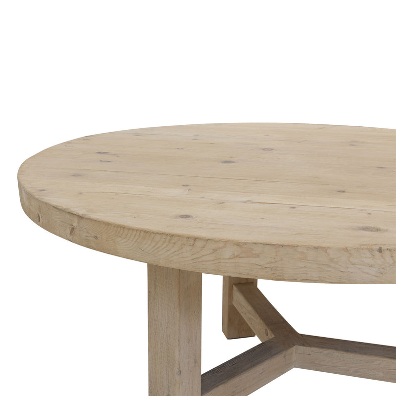ELM WOOD DINING TABLE | ROUND