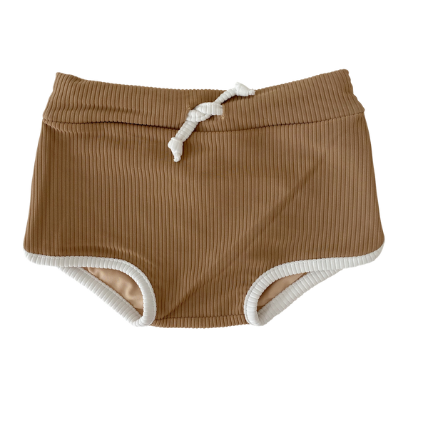 THE BOYS RIBBED SWIM SHORT | BISCUIT