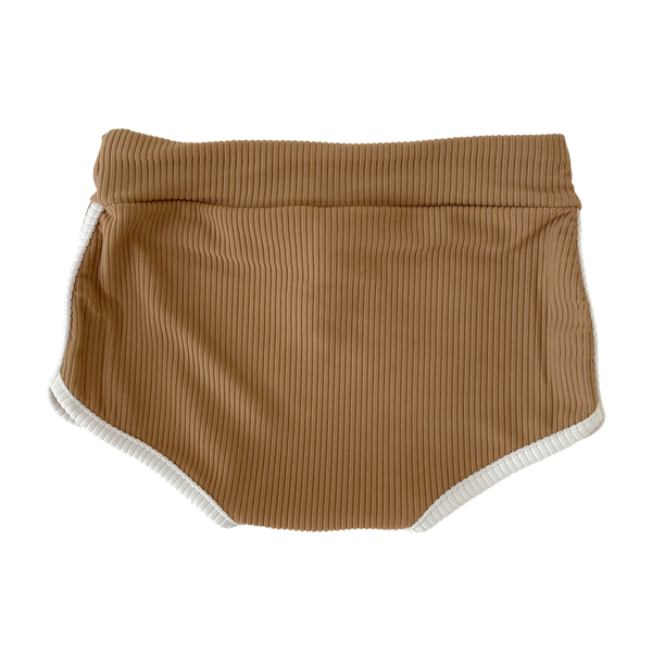 THE BOYS RIBBED SWIM SHORT | BISCUIT